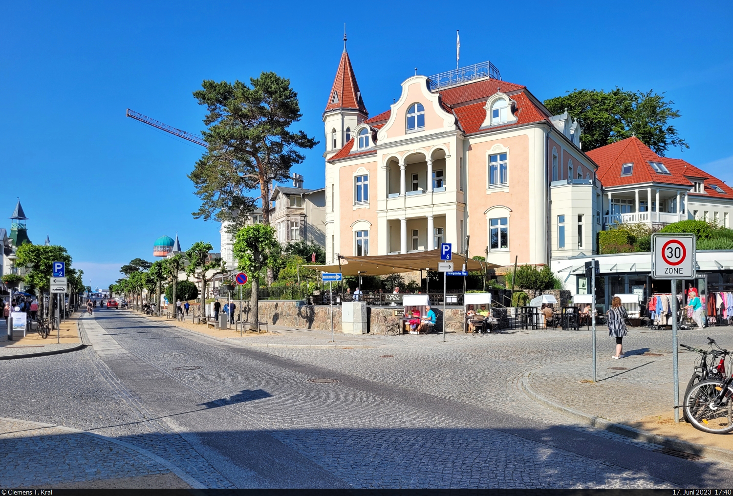 Historische Bderarchitektur in Zinnowitz, hier die  Villa Gruner  an der Neuen Strandstrae auf Hhe des Heringsdorfer Weges.

🕓 17.6.2023 | 17:40 Uhr