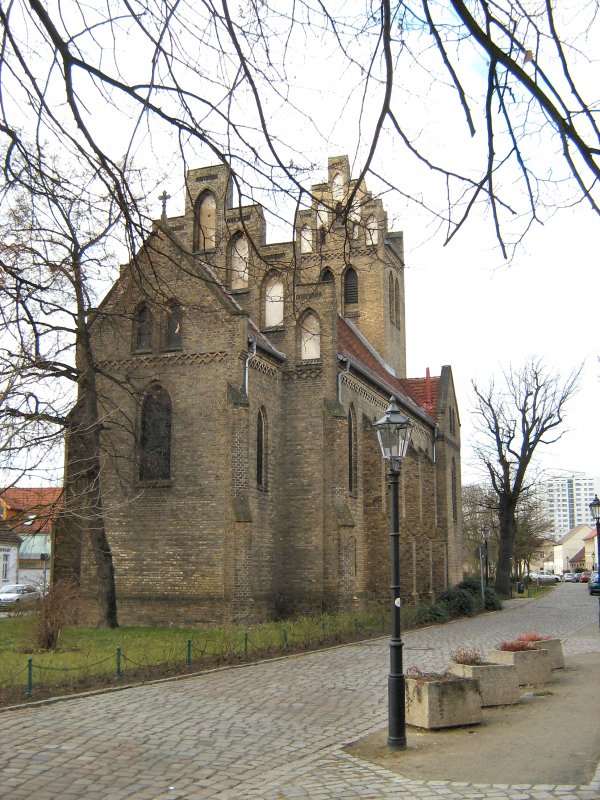 Alte Kirche von MARZAHN am 17. 1. 2008