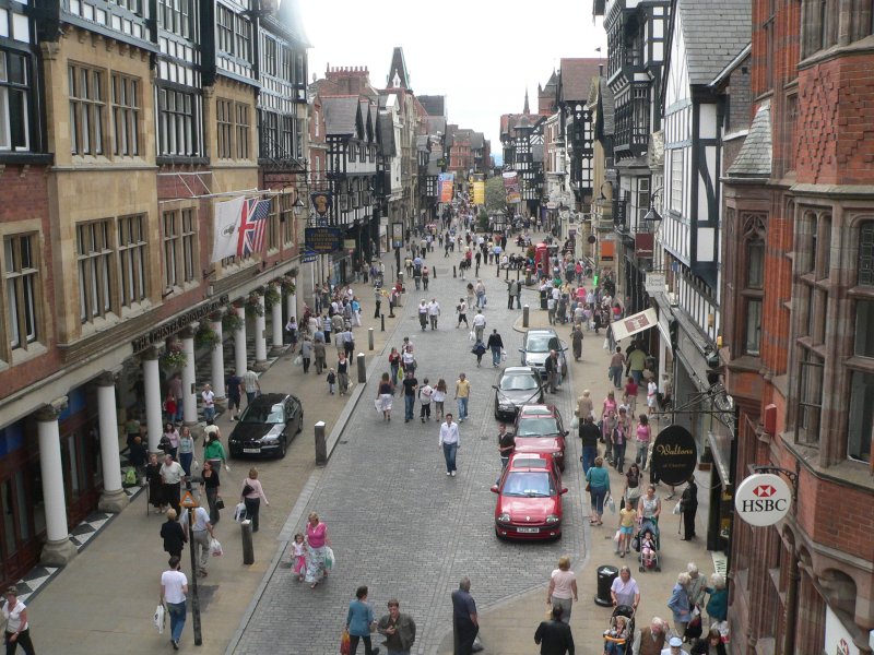 Altstadt von Chester. August 2006