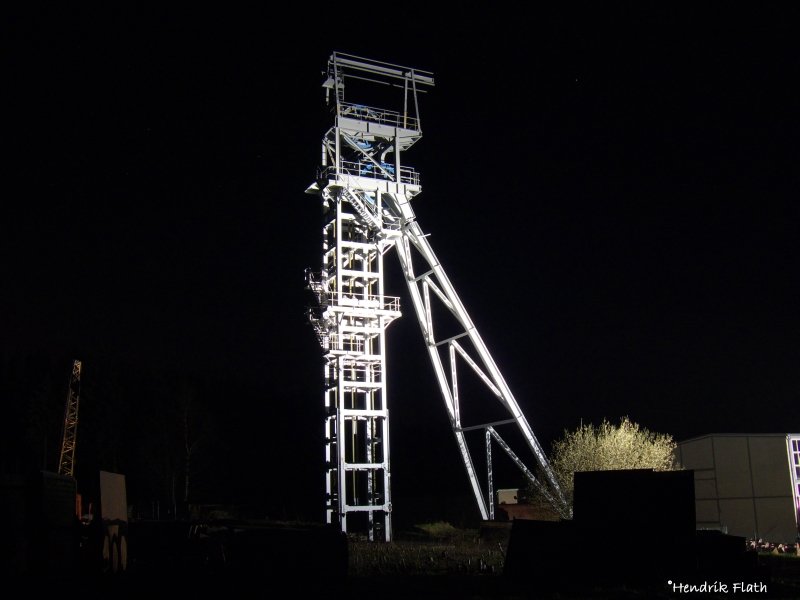 Am 26.04.2008 konnte ich den Frderturm auf dem Ehrenfriedersdorfer Sauberg ablichten.