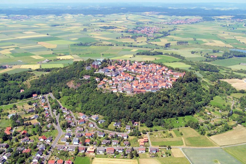 Amneburg, Luftaufnahme vom 22.06.2005.