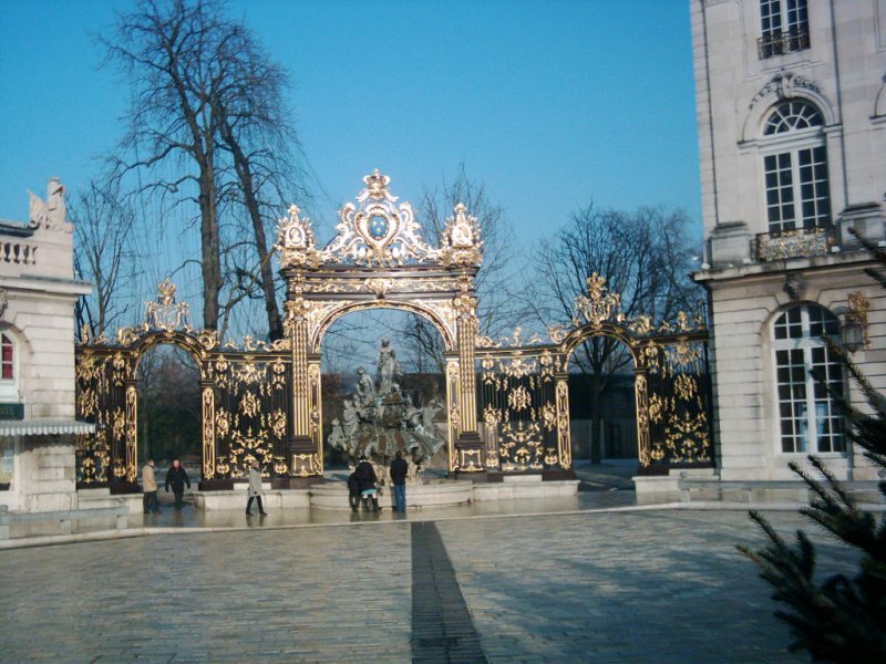 Amphitrite-Brunnen am Stanislasplatz im lothringischen Nancy.