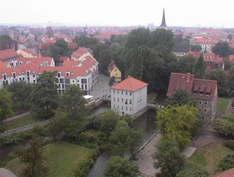 An der Krmerbrcke ist der Kirchturm der gidienkirche, der ein wunderbares Panorama bietet. 2001