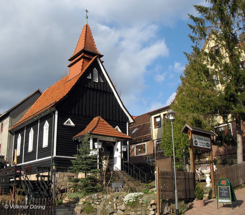 Analog zum Liedtext  … wo frher stand ne Kirche, steht heut ne Brauerei …  befinden sich in St. Andreasberg im Harz in der ehemaligen Kapelle jetzt Restaurant und Bierstube. Dieses Lokal steht brigens an der steilsten Strae Deutschlands (22%) - 08.04.2007
