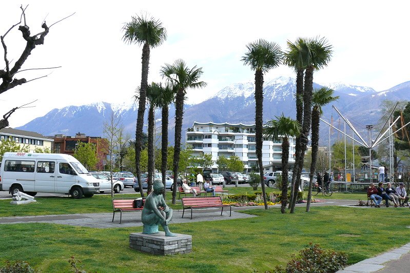 Ascona - Kurpark, Teilansicht am 05.04.2008