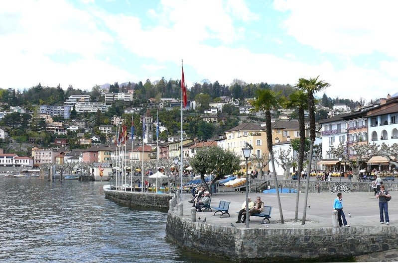 Ascona - Uferpromenade am 05.04.2008