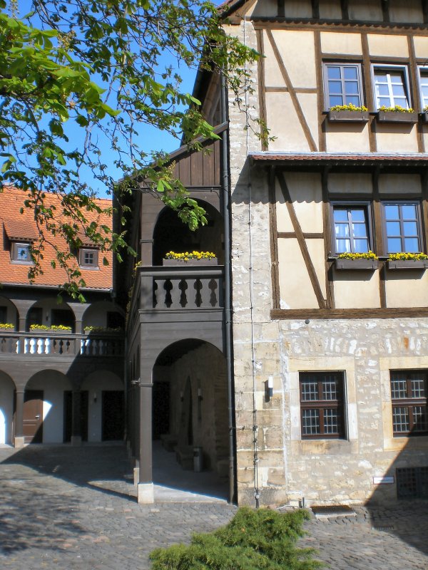 Augustinerkloster zu Erfurt. Innenhof, Aufnahme vom Sommer 2007