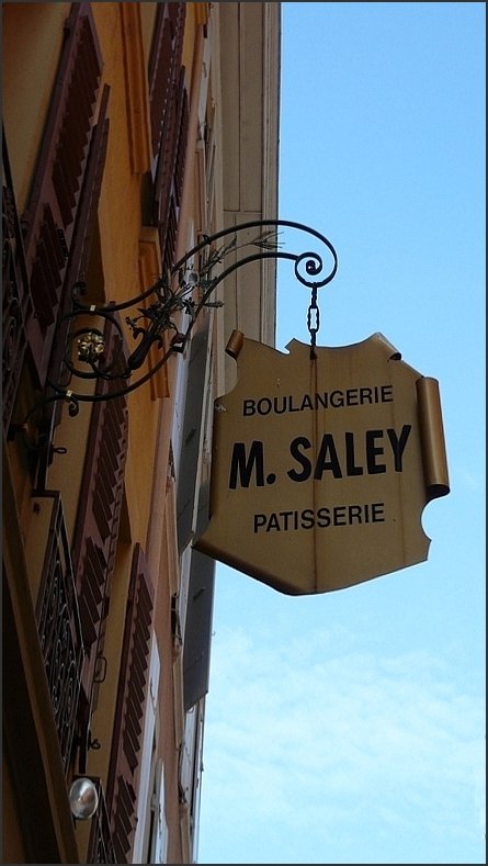 Aushängeschild einer Bäckerei in Vevey fotografiert am 02.08.08. (Jeanny)