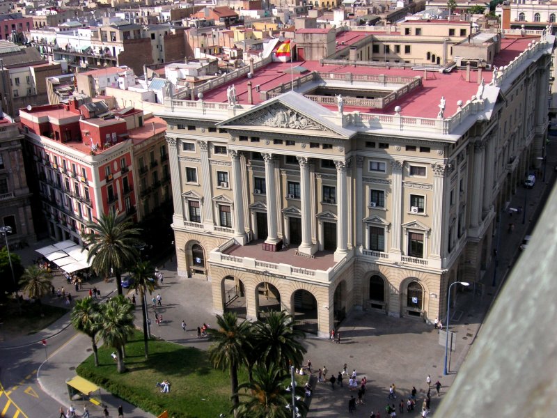 BARCELONA (Provincia de Barcelona), 05.06.2006, Blick von der Kolumbusstatue