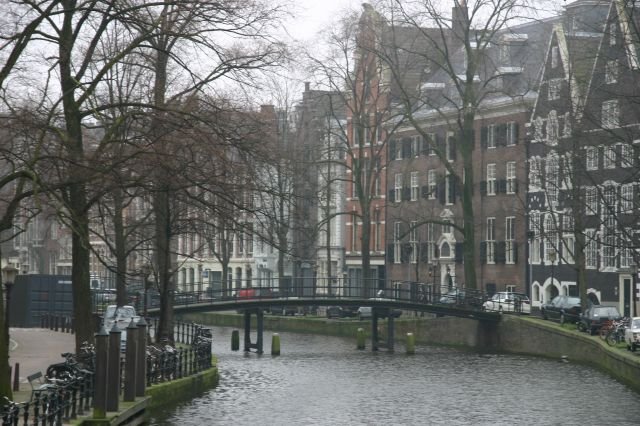 Beim Winterspaziergang durch Amsterdam; 04.03.2007