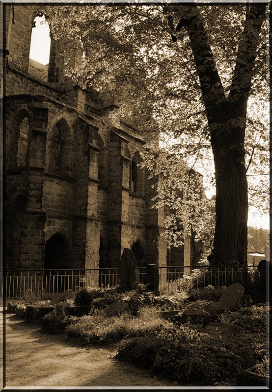 Bergfriedhof Oybin; Mai 2005.