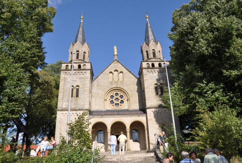 Bergkapelle in Zeil am Main mit weitem Blick ber`s Land bis Schweinfurt - 30.08.2009