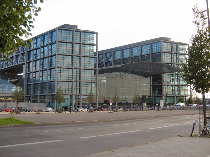BERLIN, Blick zum Hauptbahnhof, Foto vom 3.9.2008