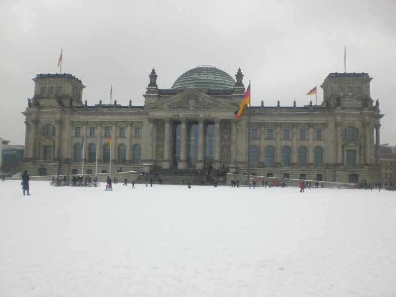Berlin Dezember 2008, der Reichstag.