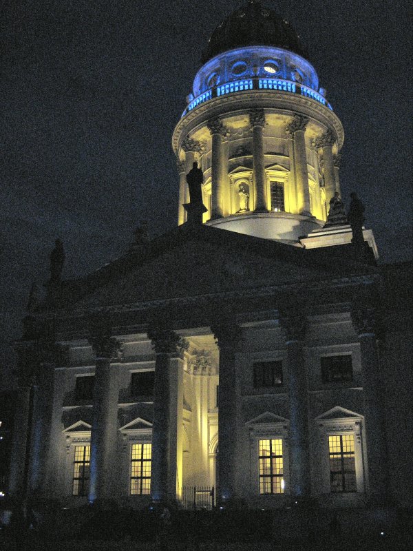 Berlin-Gendarmenmarkt, Lichtfestival 2008
Foto: 25. 10. 2008