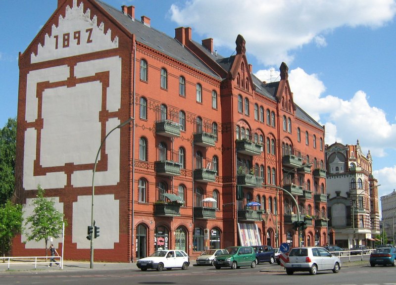 Berlin-Gesundbrunnen. erhalten gebliebene Wohnhuser von 1892, Foto Sommer 2008