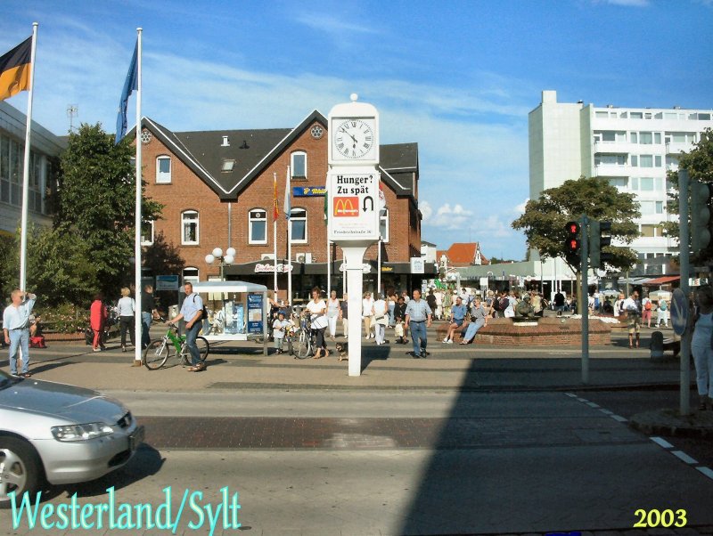 Betrieb in Westerland auf SYLT,
Sommer 2003