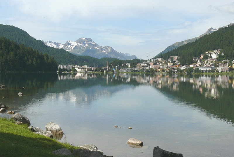 Blick am 21.07.2009 über St.Moritzer See