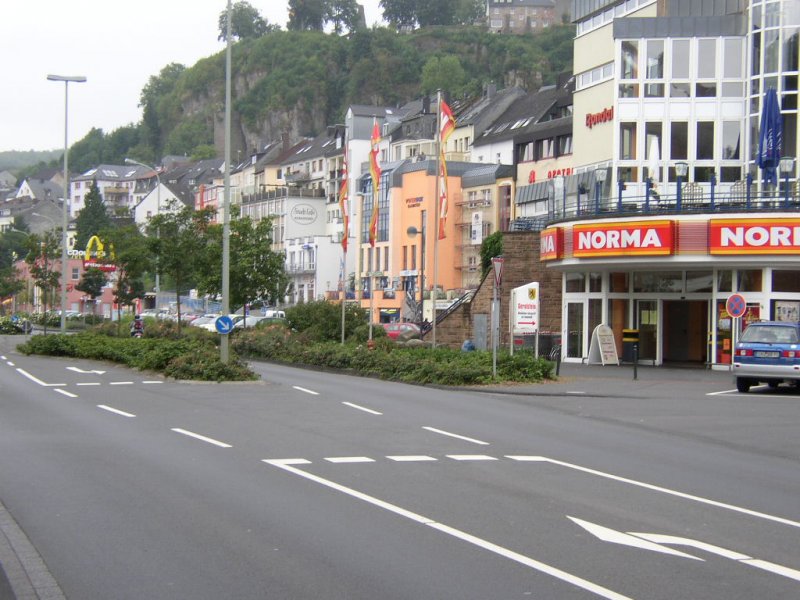 Blick auf die Brunnenstrae in Gerolstein. 10.08.07