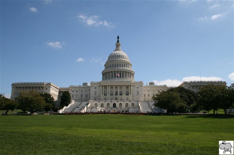Blick auf das Capitol der Vereinigten Staaten von Amerika. Das Foto wurde am 21. September 2008 aufgenommen.