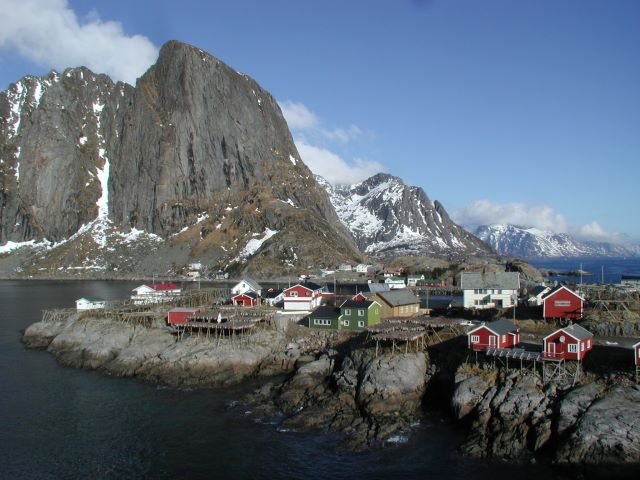 Blick auf Hamny von der Brcke nach Sakresya.