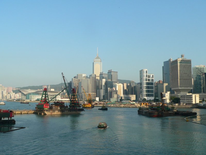 Blick auf Hong Kong Island. 09/2007