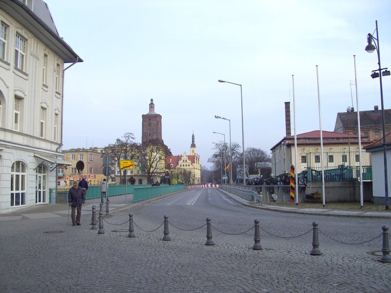 Blick auf den polnische Stadtteil mit Haupt- und Stadtkirche