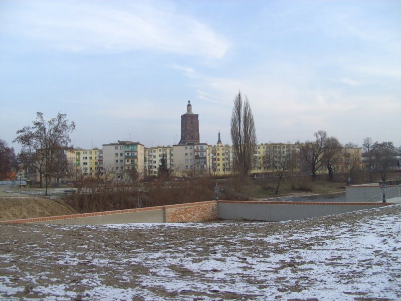 Blick auf den polnischen Stadtteil mit Haupt- und Stadtkirche