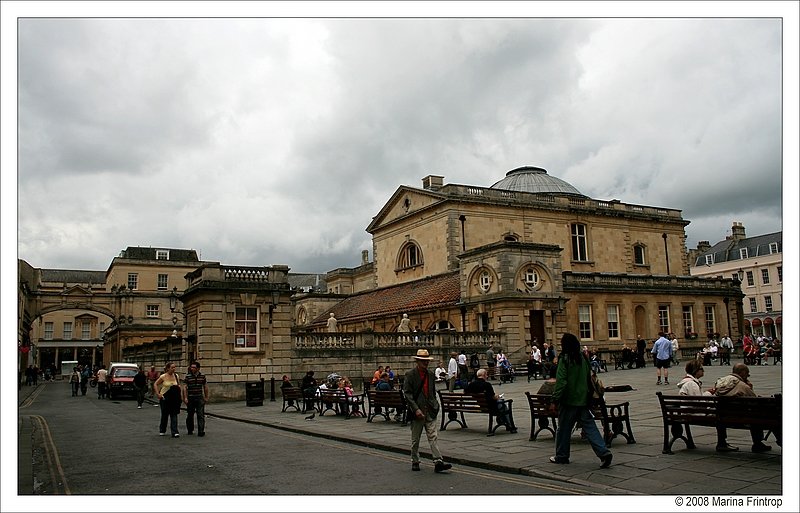 Blick auf die Rmischen Bder von Bath.