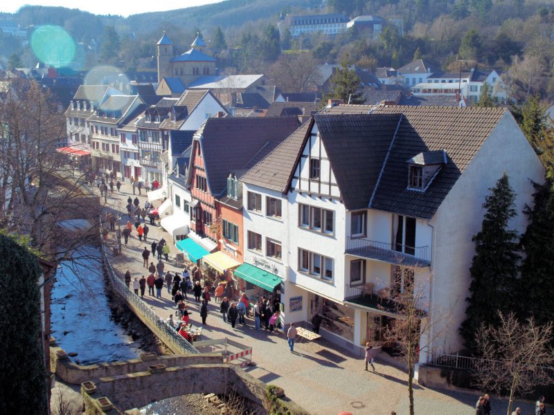 Blick auf die Werther Strae - Bad Mnstereifel - 17.02.2008