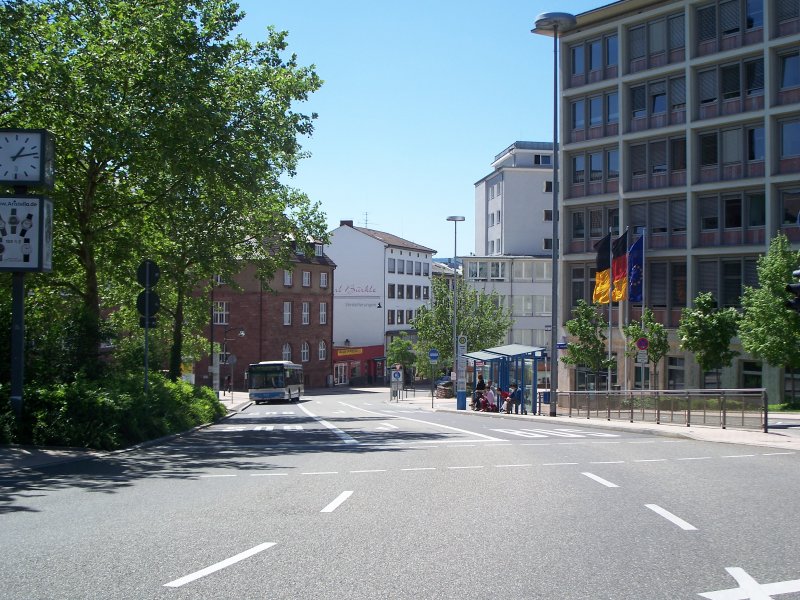 Blick in die Bahnhofstrae. 1. Mai 2007