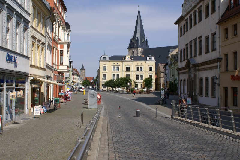 Blick in die Bernburger Altstadt