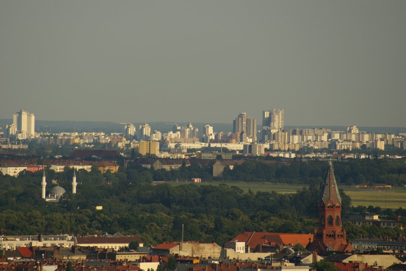 Blick vom Daimler-Crysler Quatier Potsdamer Platz in Richtung Gropiusstadt