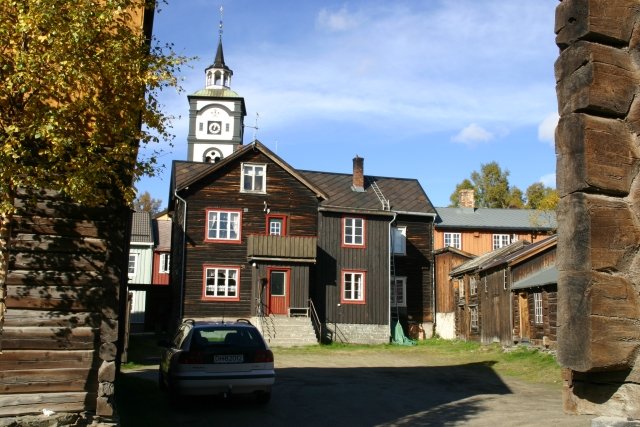 Blick in einen Hof in der Bergmansgata.