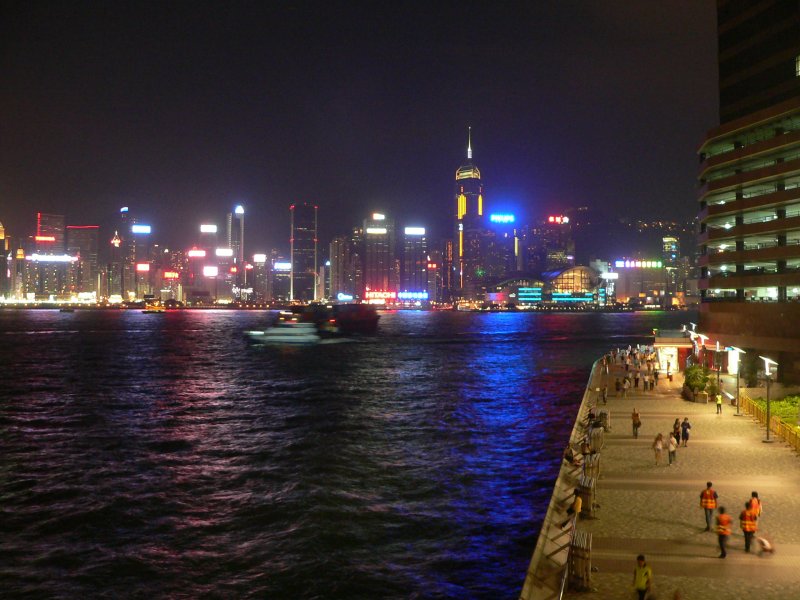 Blick von Kowloon auf Hong Kong Island. 09/2007