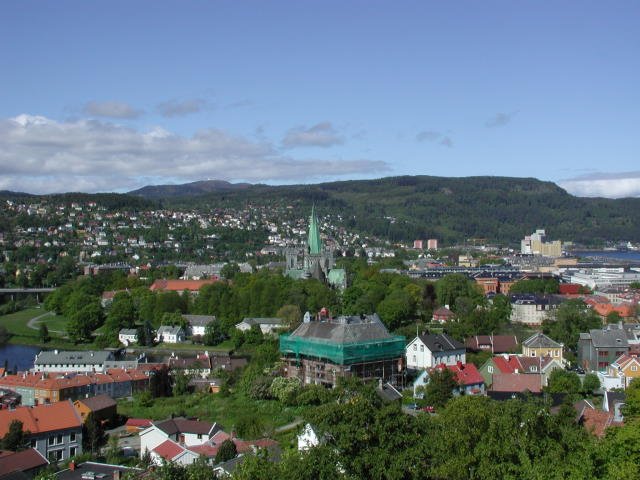 Blick von der Kristiansten Festning; 16.06.2002