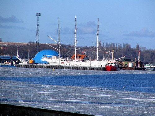 Blick von der Rgendammbrcke auf die Gorch Fock1