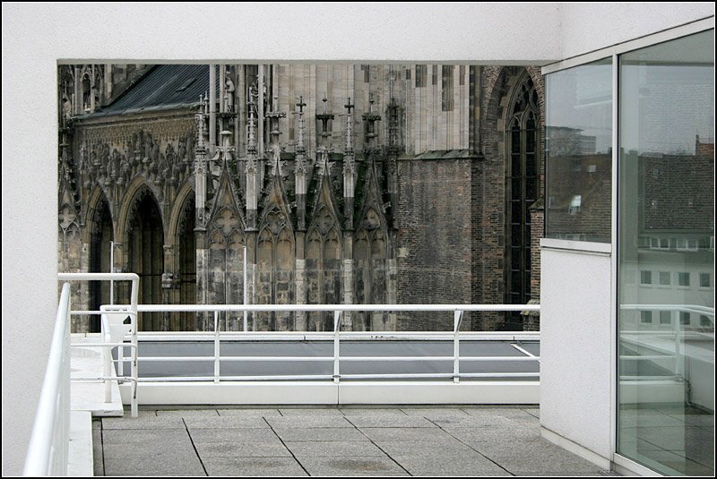 Blick von einer Terasse des Stadthauses auf das Ulmer Mnster. 15.03.2008 (Matthias)