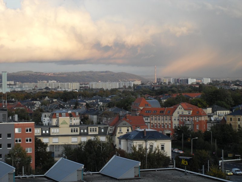 Blick ber Dresden ins Schnfelder Hochland