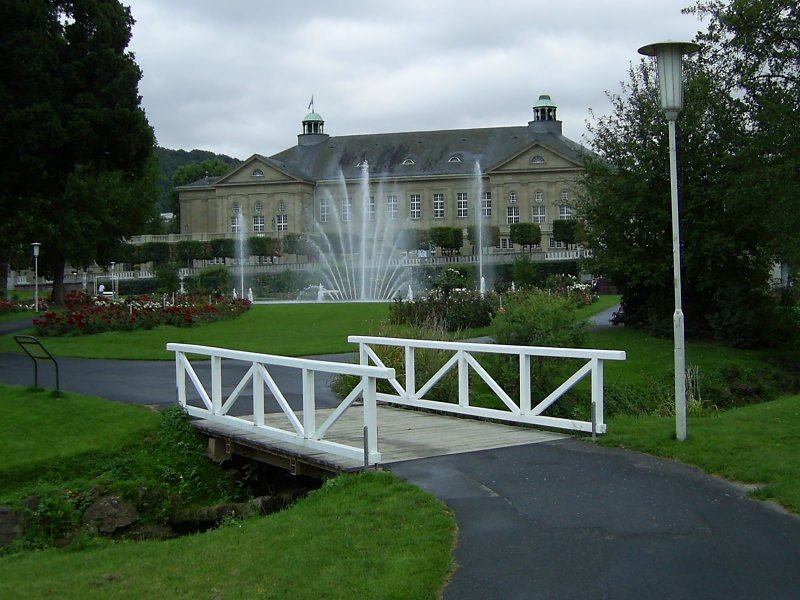 Brcke im Kurpark von Bad Kissingen (September 2006)