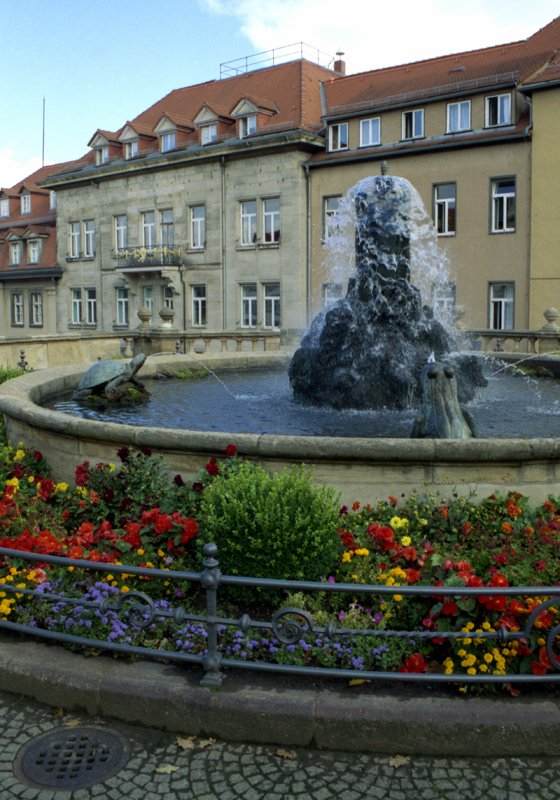 Brunnen auf dem Gothaer Schlossberg; Aufnahme vom Oktober 2004.