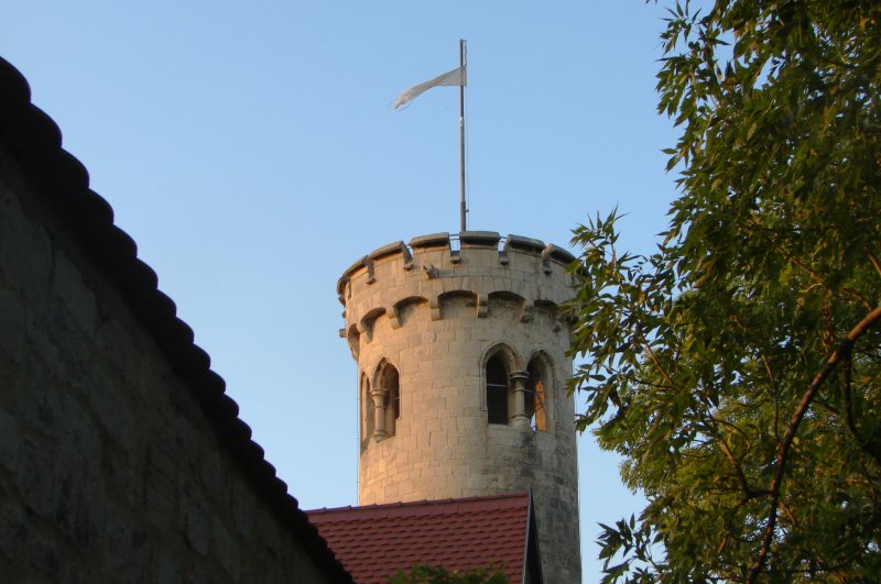 Burgenlandkries - Der Wasserturm der Klosteranlage in Zscheiplitz - Foto vom 19.09.2009