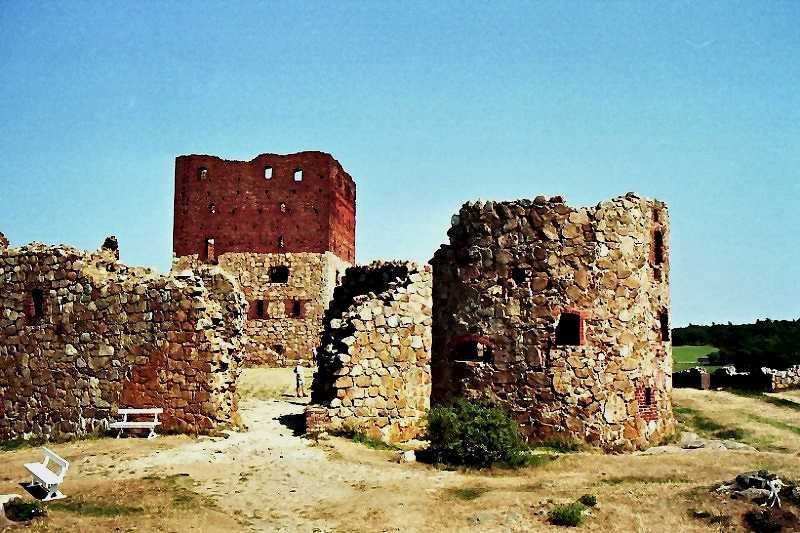 Burgruine Hammershus im Norden Bornholms (Aug. 1997)