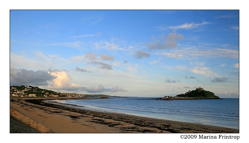 Cornwall England - Marazion und die Gezeiteninsel St. Michael's Mount