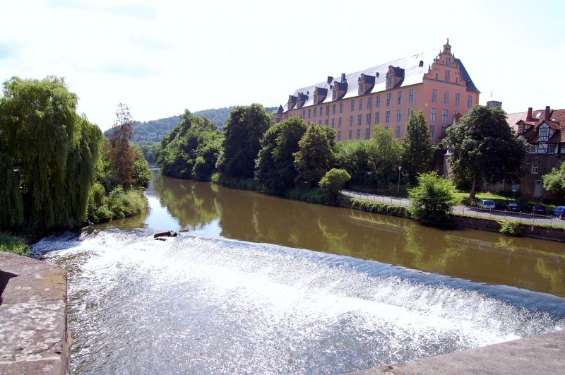 Das bekannte Welfenschloss an der Werra. Hann.Mnden am 29.06.08