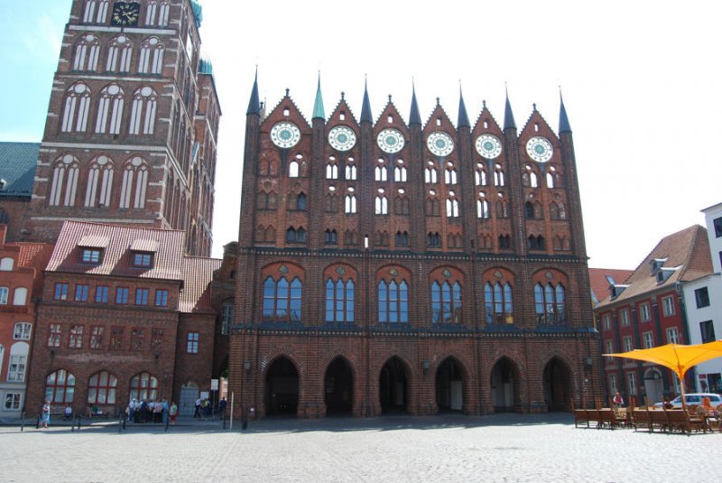 Das berhmte Stralsunder Rathaus, 06.07.08