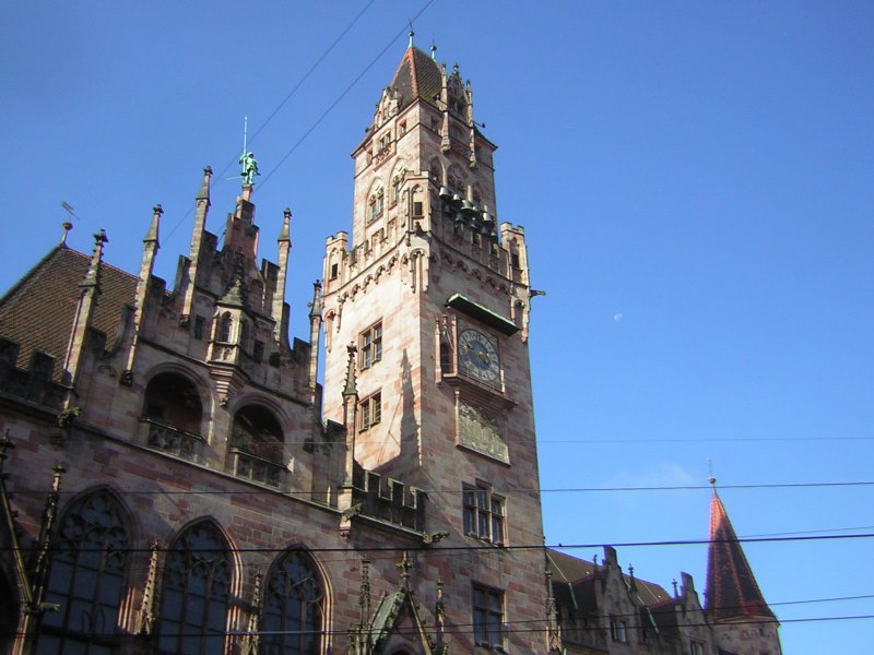 Das Bild zeigt einen teil des Rathaus St.Johann.