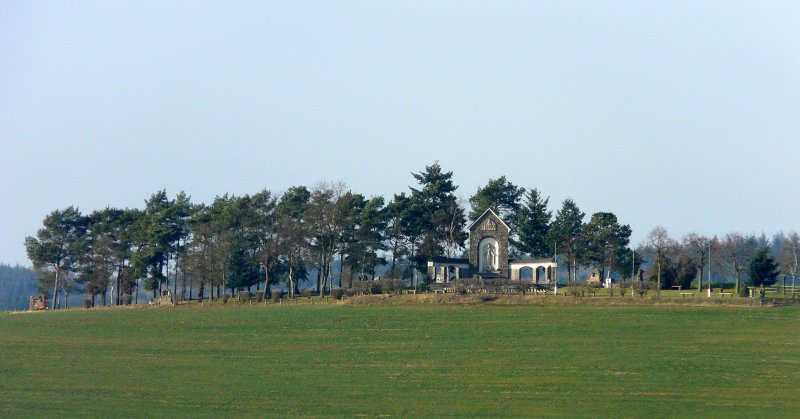 Das Gnadenbild der Muttergottes von Fatima, zu der die portugiesische Gemeinschaft Luxemburgs jedes Jahr an Christi Himmelfahrt in groen Scharen pilgert. Bild aufgenommen in der Nhe von Wiltz (Luxemburg) am 17.12.07