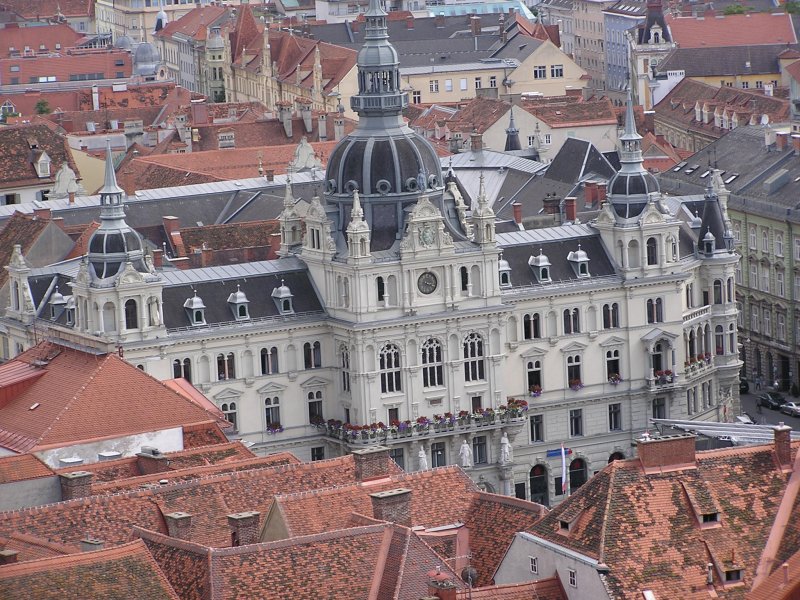 Das Rathaus in Graz.