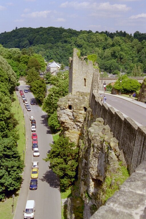 Den huelen Zant, (der hohle Zahn) Wachturm an der Festungsmauer Luxemburgs.